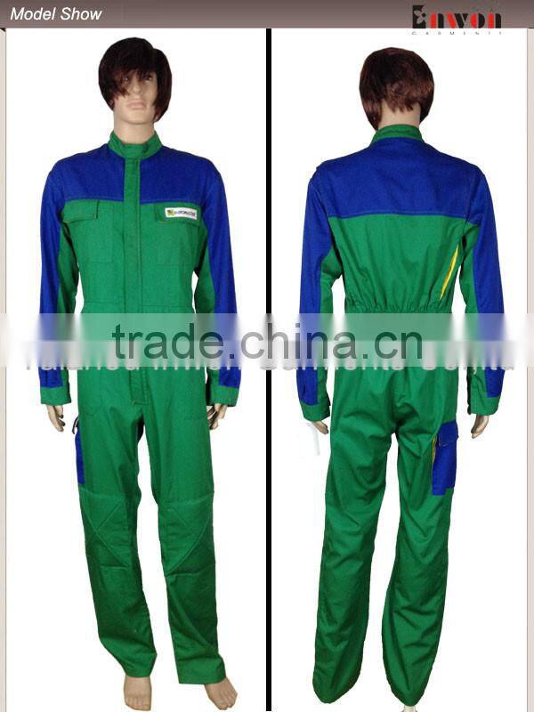 Custom industrial factory safety workwear fire retardant coverall