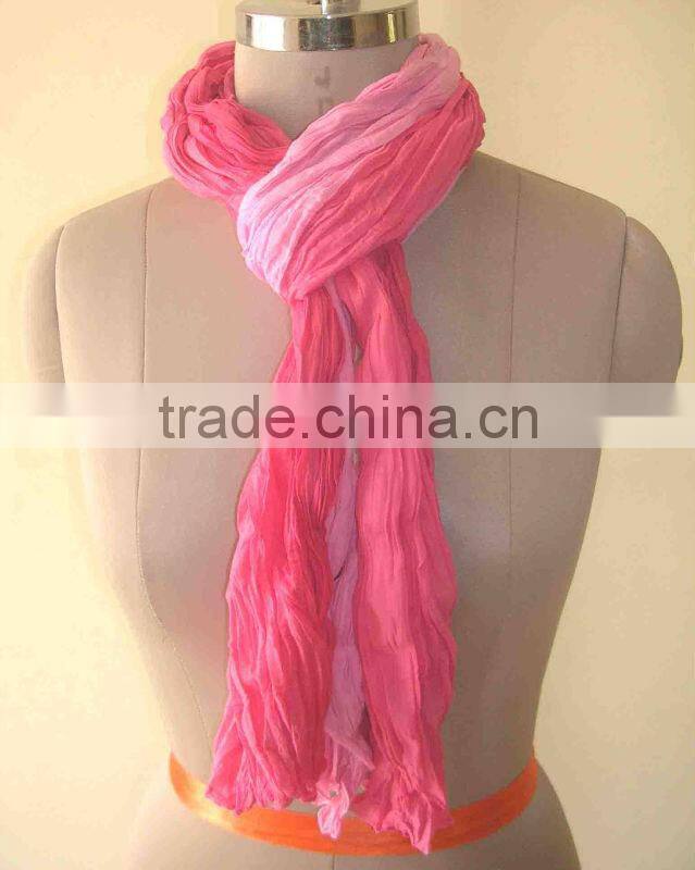 Printed Red Silk Scarf