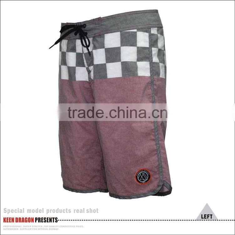 T/C Spandex Beach Shorts Soft Mens Swimwear Plus Size Swimming Trunks