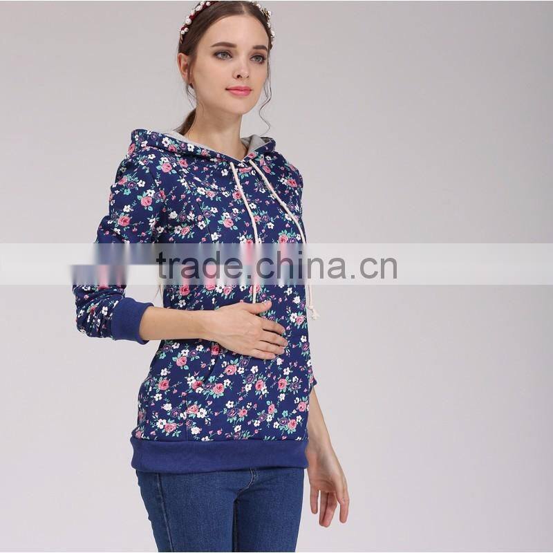 Mamalove Plus Size Thermal Fleece Maternity Hoodies Breastfeeding Sweatshirt Nursing Clothes Europe size