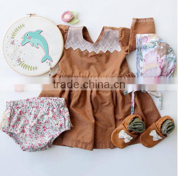 Boutique Design Kids Clothes Baby Girls Dress 0-6 Years Old Summer Party Dress