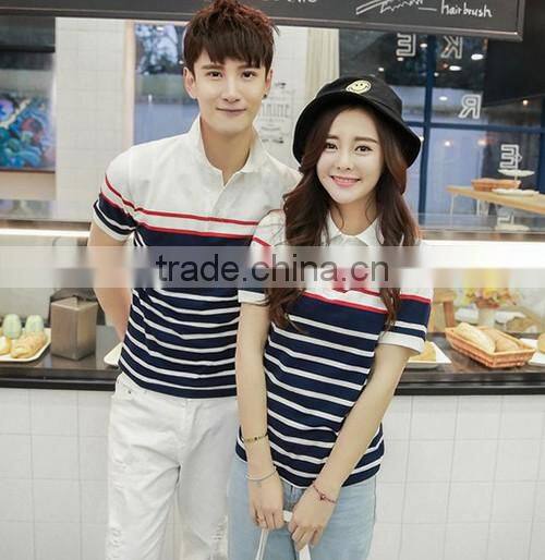 China Professional factory OEM good quality 2017 new sweet custom print couples Polo shirt