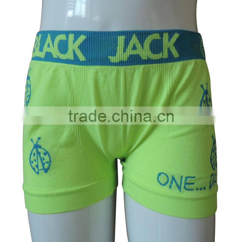 Comfortable seamless boy's cartoon boxer & briefs