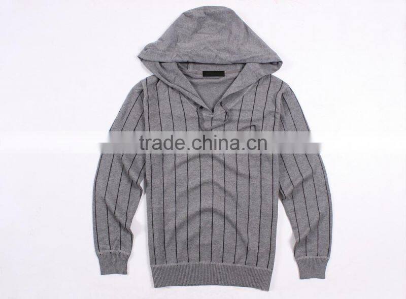 Hot Winter Men's Vertical Stripe Sweater