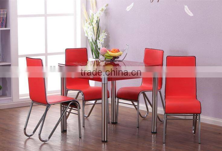 2016 high quality popular new modern design glass expandable dining set