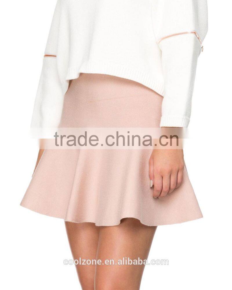 Latest fashion skirts design mid-rise waist mini skirt hot skirts