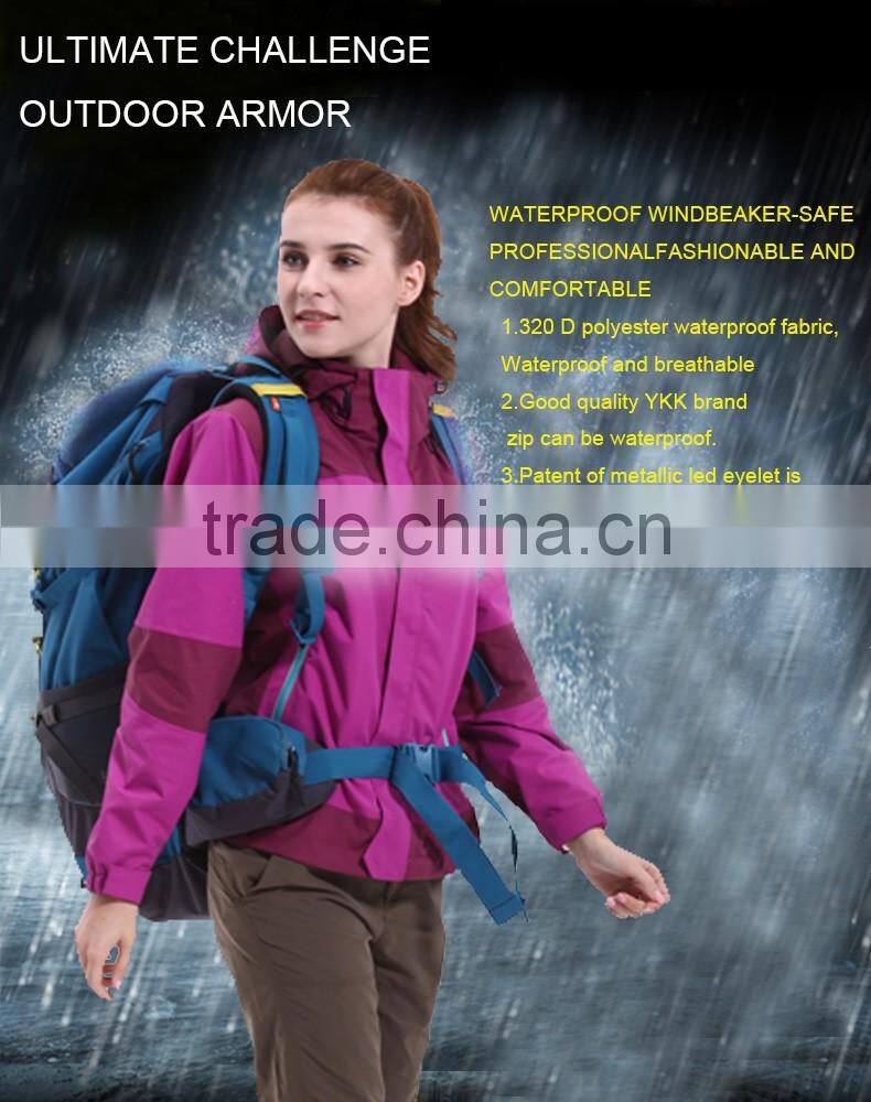 LED hi vis waterproof nylon hooded wholesale windbreaker jackets