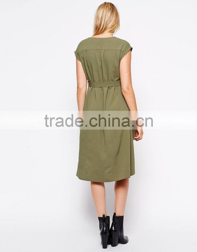 Maternity Swing Dress With Dipped Hem Maxi Dress China supplier