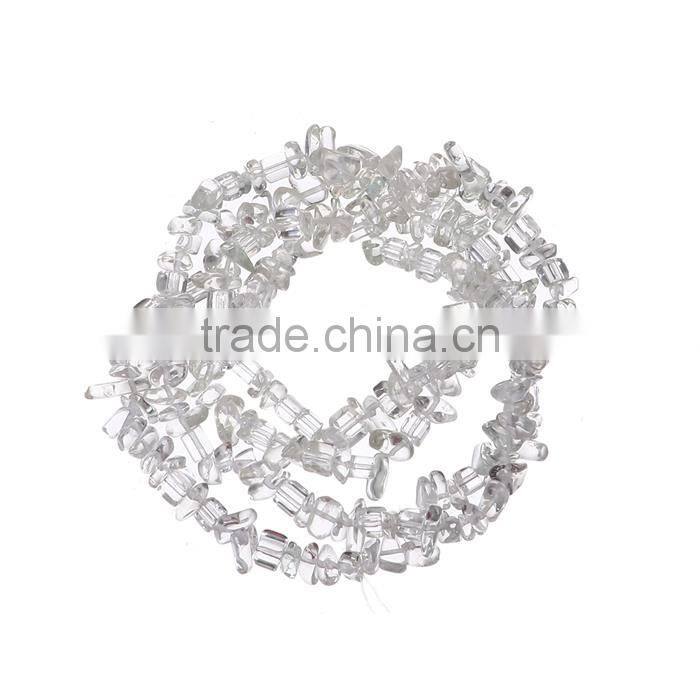 Crystal Gemstone Loose Beads Irregular Transparent Clear