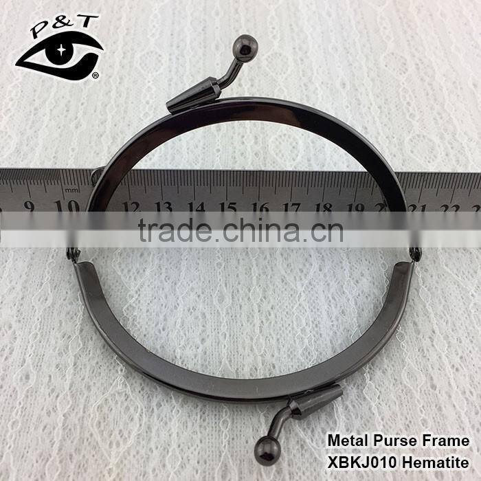 11CM half round shape bronze color with holes metal purse frames for handbags