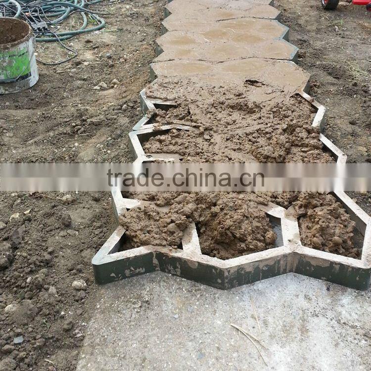 Driveway Paving Pavement Mold Patio Concrete Stepping Stone Path Walk Maker