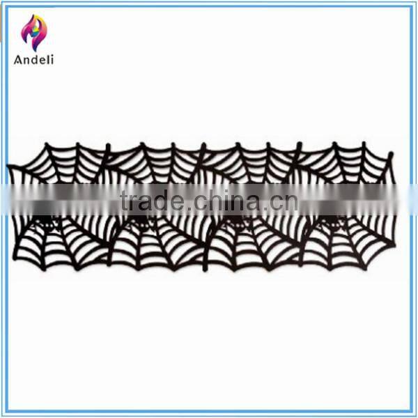 promotional spider and web design Felt Spiderweb Table Runner for halloween party favor