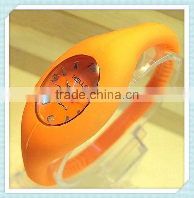 High quality hot sale waterproof quartz ion silicone watch+Negative ion sport watch