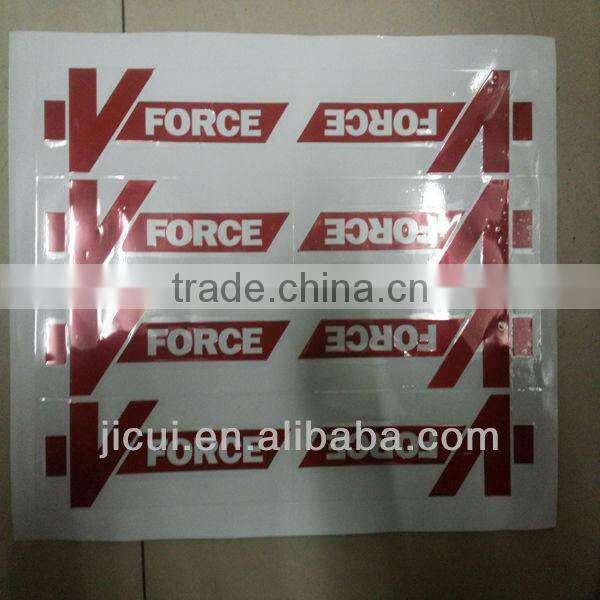 electrical appliances metal logo, brand sticker