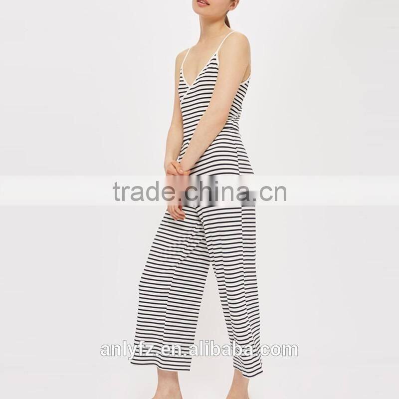 2017 new season women casual wear wholesale 100% polyester poplin breathable female custom jumpsuit