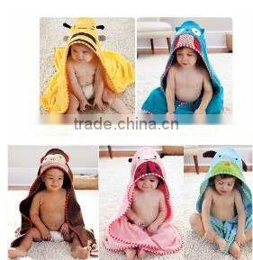 baby's cartoon animal style bathrobe Boys/girls towel cotton clothing Child Long sleeve bath baby cloak towel