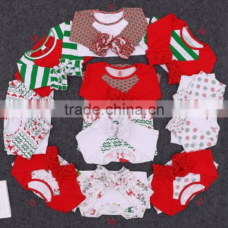 Mommyhome Christmas clothing tops baby girls icing raglan shirts M6090302