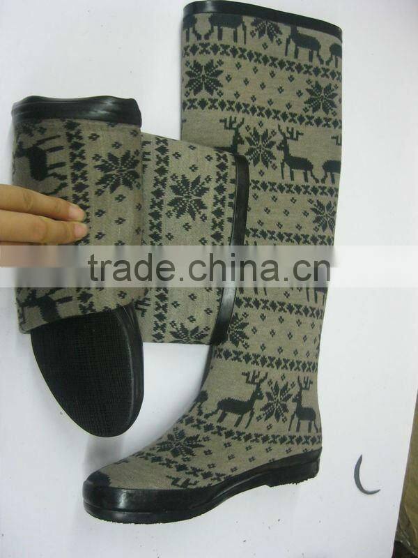 women fashion boot/knee boot/neoprene high boot