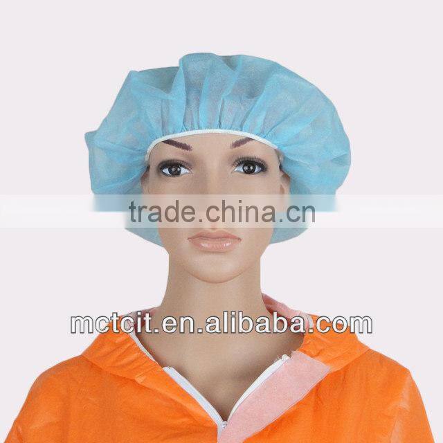 surgical nonwoven hair caps disposable printed bouffant cap