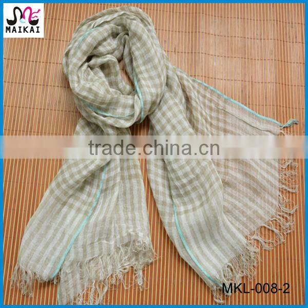 2015 new fashion linen cotton scarf and shawl wholesale