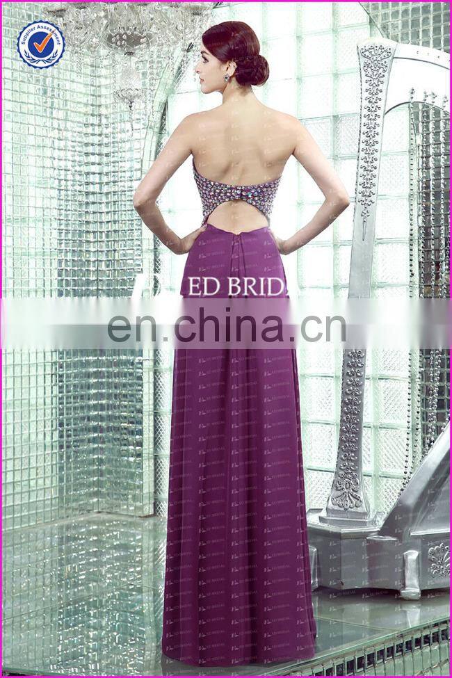 CE430 Attractive China Factory Sweetheart A-Line Beaded Bridesmaid Dress Royal Purple