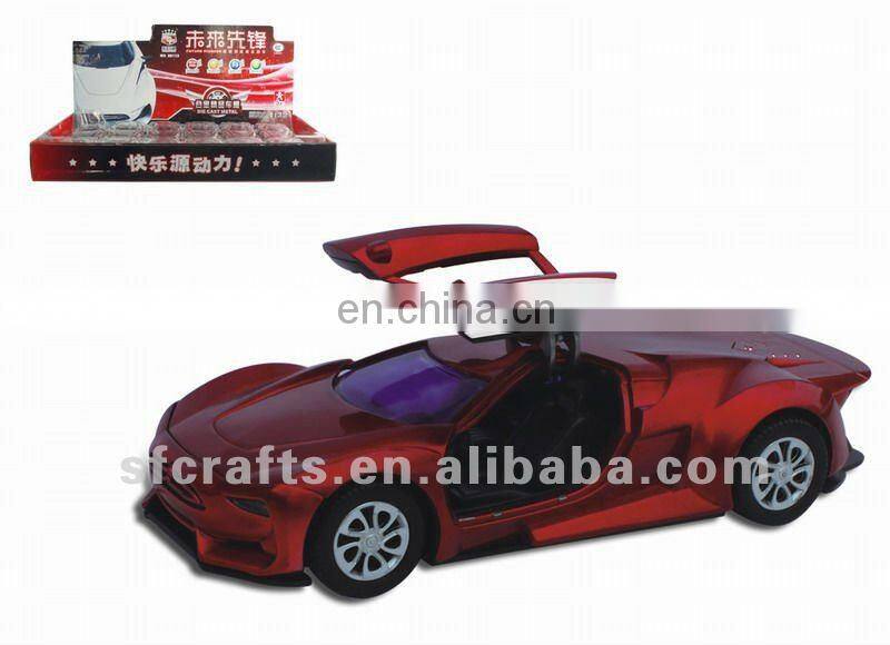 fashion alloy model 1 32 pull back car with light