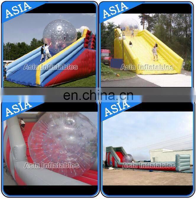 Zorb slide and pool for park combo kids grass zorb ball for bowling zorb balls ramp