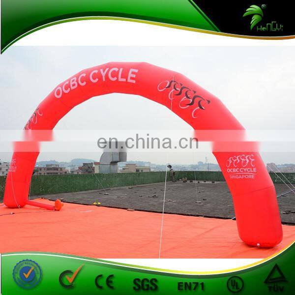 7M Giant Advertising Inflatable Arch, Red Entrance Arch Balloon For Commercial