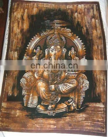 batik printed INDIAN GODS PRINTED WALL HANGINGS