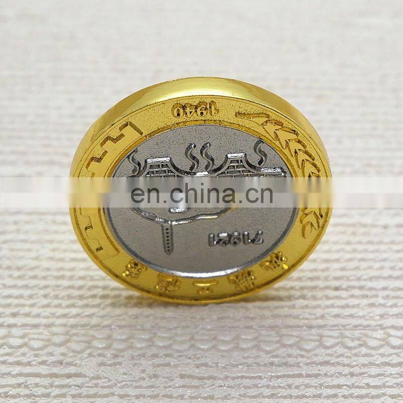 Elegant double metal colors plating Chinese coins for sale