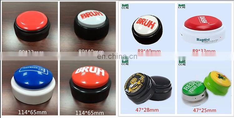 Factory Price ABS plastic sound button music button easy button for gift/promotion
