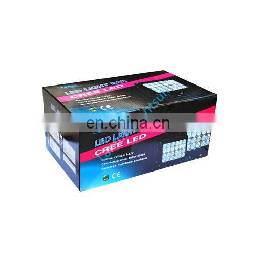 LED auxiliary lights 9inch 108w quad row waterproof IP68 one year warranty