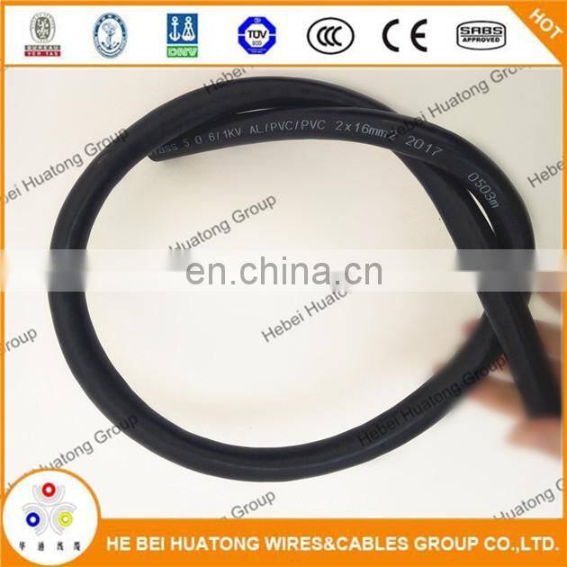 Type VVR VLVR class5 copper/aluminum 2x16mm2 flexible dc power cable