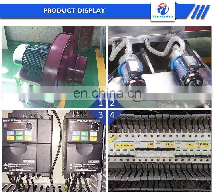 Efficient small vertical belt grinding and cleaning machine