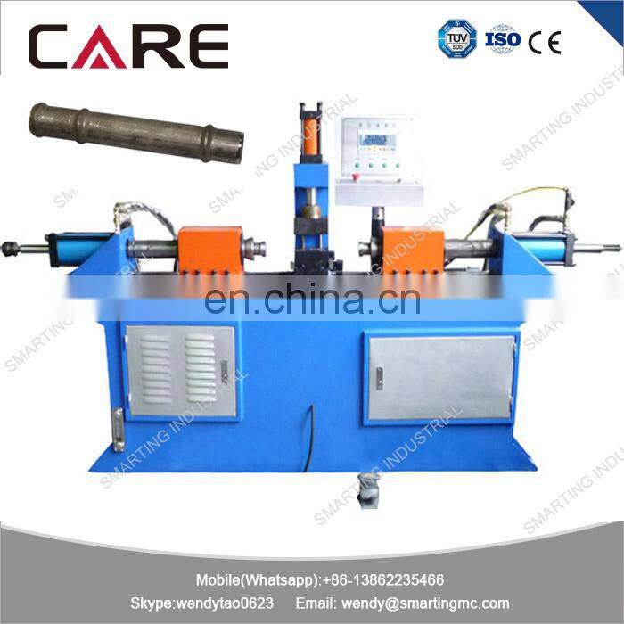 DSG-II-40 twin head aluminum pipe squeeze machine for 2 sides flange