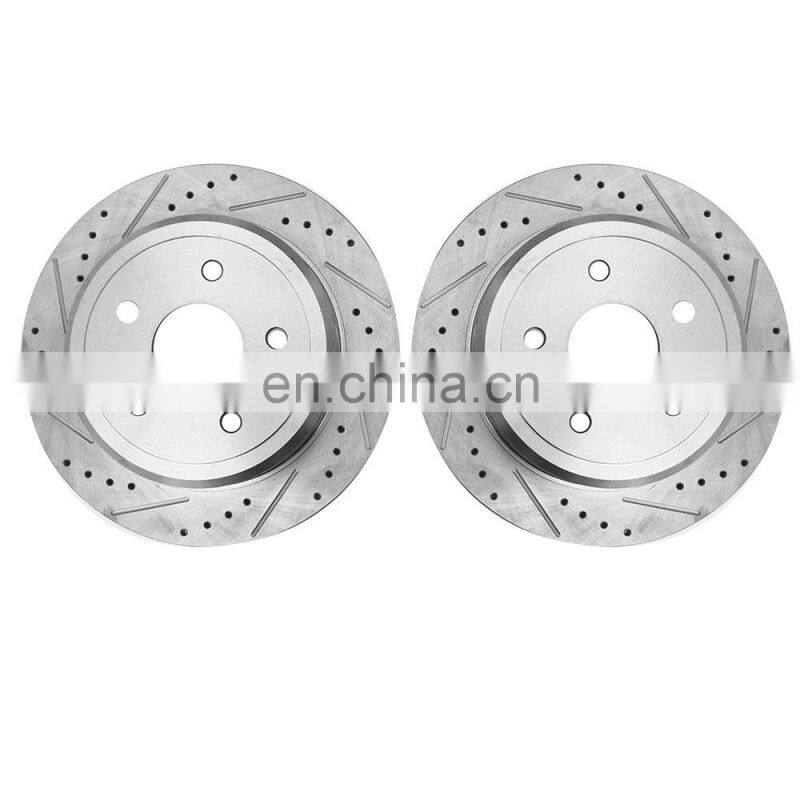 Front+Rear Rotors For 2005 2006 2007 2008 2009 2010 GRAND CHEROKEE 52089275AB