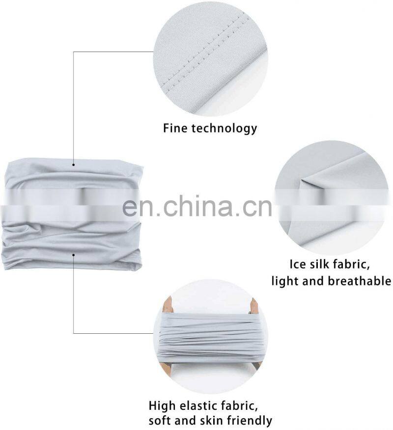 Multifunctional Seamless Breathable Neck Gaiter Mask Tube Bandana Masks Bandanas Headwear