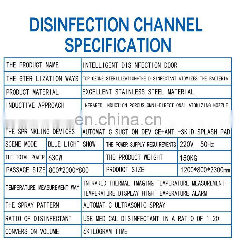 Wholesale mobile Intelligent Quickly Temperature Measurement detection disinfection channel