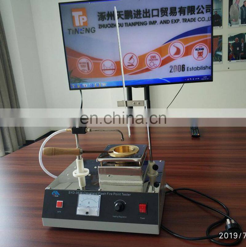 Open Cup Asphalt Flash Fire Point Tester