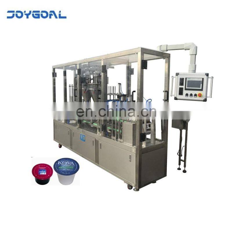 straight-line type automatic coffee capsule filling machine for nespresso/ k cup coffee machine commercial