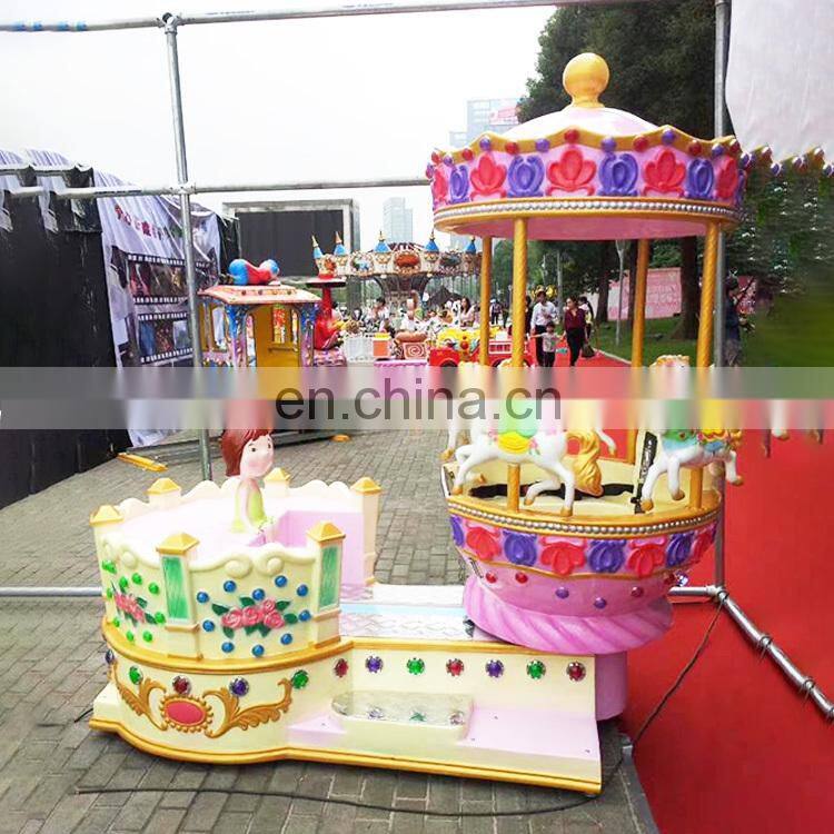 2019 hot amusement park kids mini carousel ride for sale