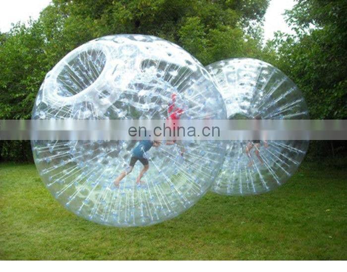 New 2020 fluorescence bumper ball PVC/TPU Inflatable bumper bubble ball for football sport games
