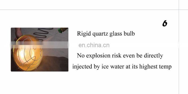 Long service life 175w infrared warming lamp for piglet