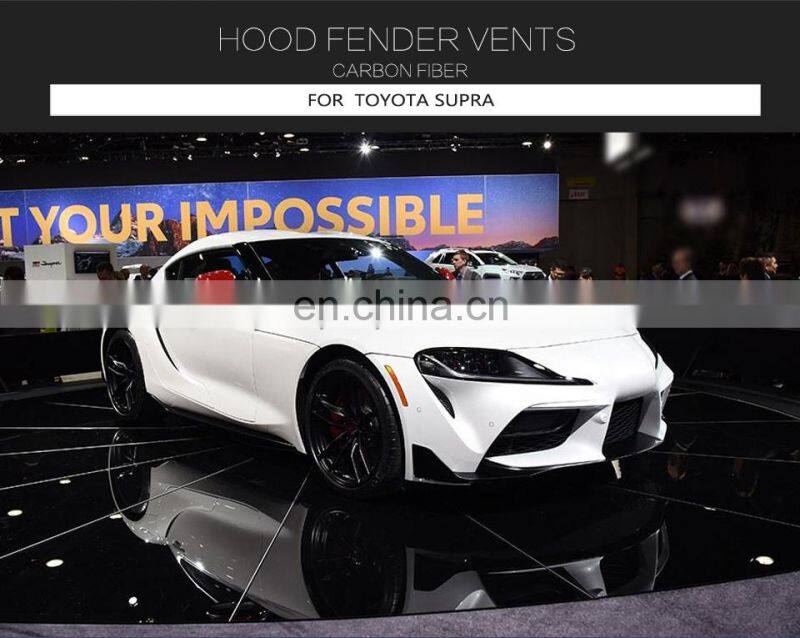Dry Carbon Fiber A90 Hood Vents Trim for Toyota GR Supra A90 2019 2020