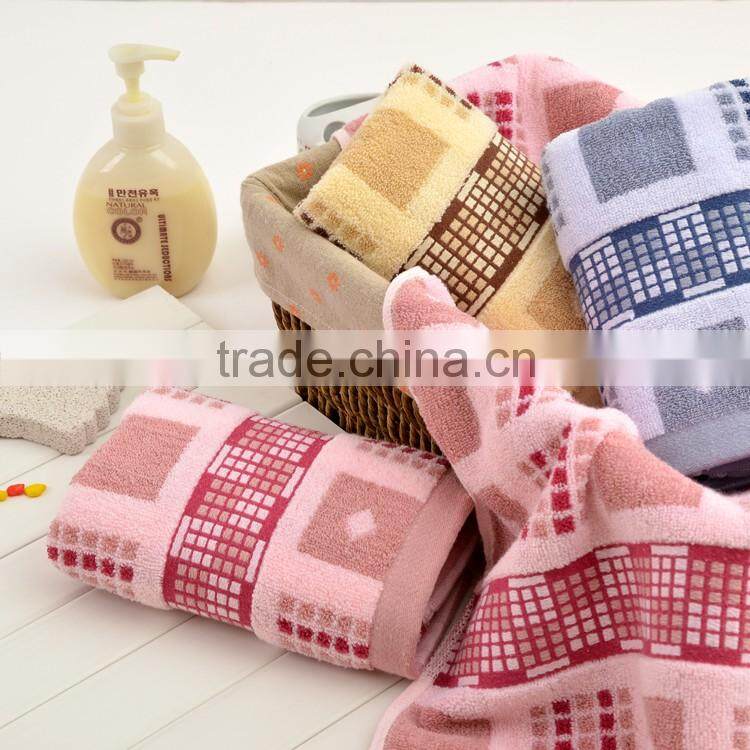 wholesale 100% cotton yarn dyed striped soft face towel