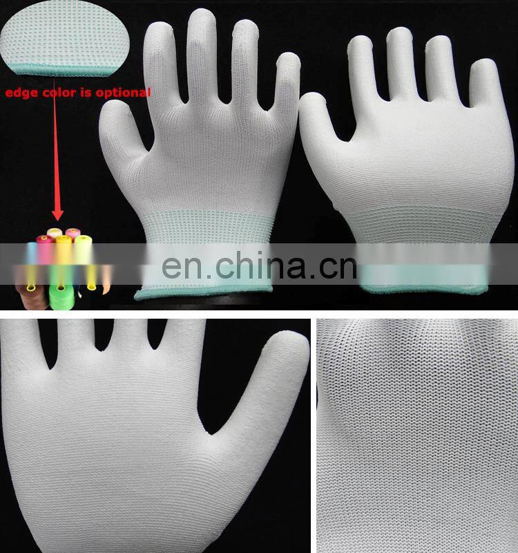 Excellent Quality Breathable White PU Palm Coating Gloves