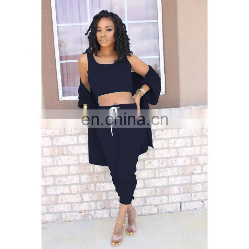 Customized brand fashion spring and autumn fashion long-sleeved 3-piece leisure sports jogging suit