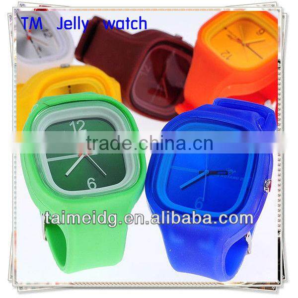 various silicone products dark blue jelly watch silicone watch