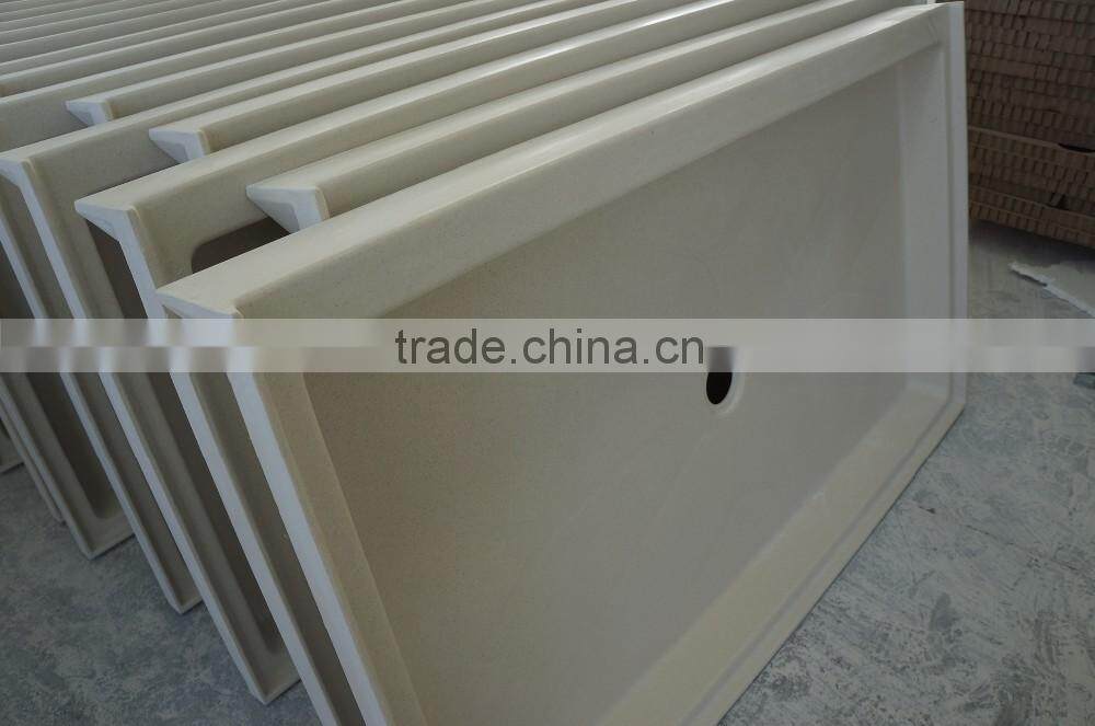Cultured Marble Shower Base, Rectangle Shower Pan