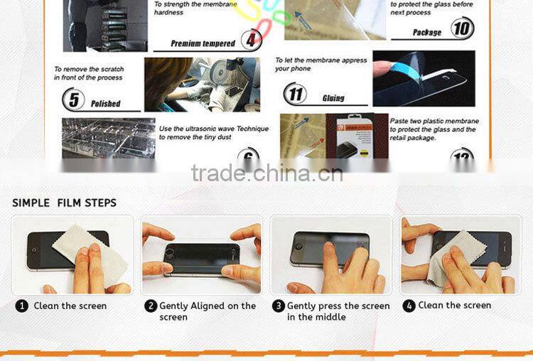 Cell phone screen protector Colorful tempered glass screen protector for iphone 6 plus